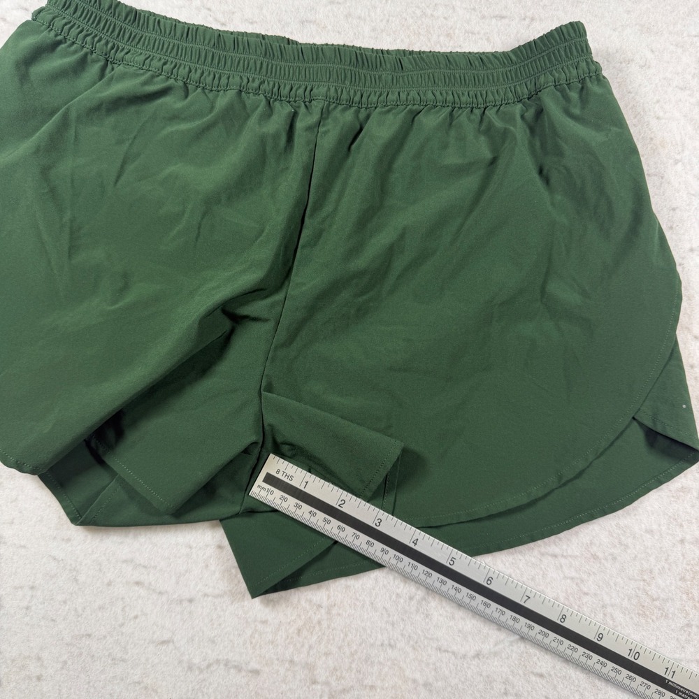 Zella Womens Forest Green Running Shorts Elastic Waist Built-in Liner Size S‎ - Picture 6 of 8